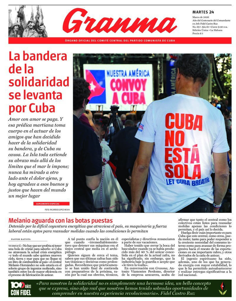 Prensa cubana destaca temas clave en edición del 24 de marzo de 2026