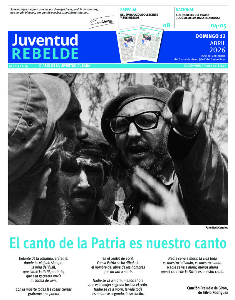 Juventud Rebelde destaca temas clave en su edición del 12 de abril de 2026