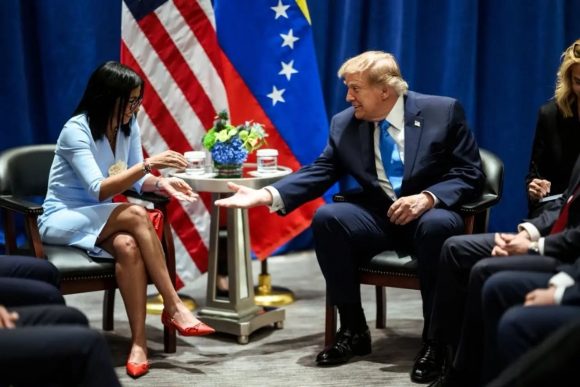 Delcy Rodríguez califica de histórica su reunión con Donald Trump en la ONU