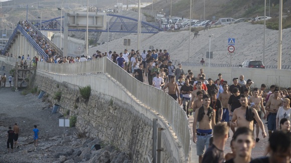Crisis migratoria en Ceuta