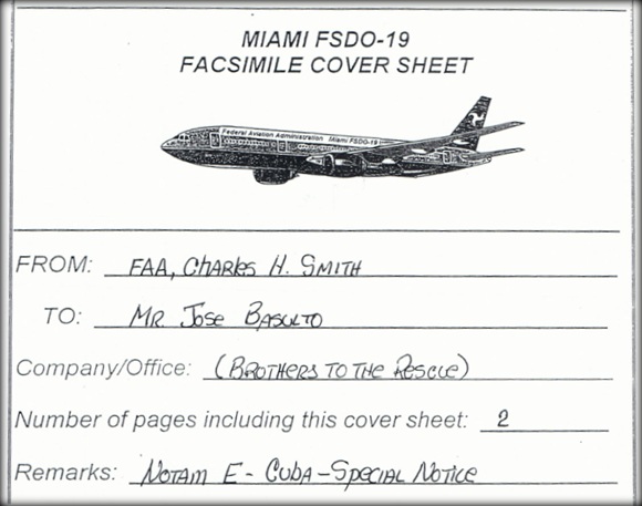 EEUU temía derribo de avionetas en 1996