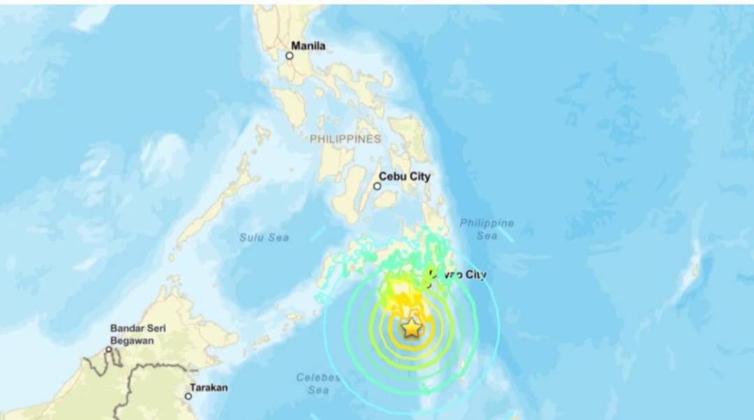 Terremoto de magnitud 7,8 sacude el sur de Filipinas y activa alerta de tsunami