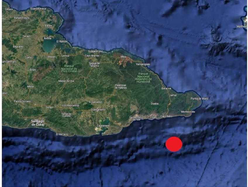 Sismo de magnitud 3,9 registrado en la provincia de Guantánamo, Cuba