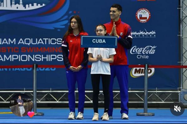 Natación artística cubana en Santo Domingo 2026
