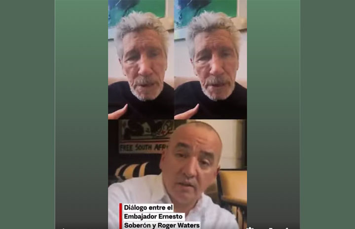 Embajador cubano dialoga con Roger Waters