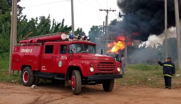 Incendio en subestación Alquízar