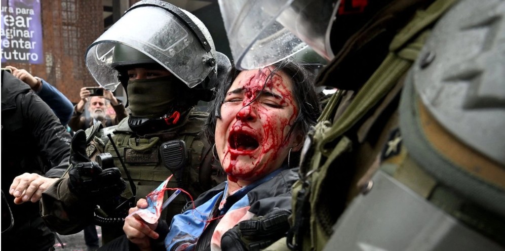 Protestas estudiantiles en Chile terminan en represión y heridos
