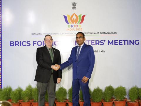 Canciller cubano denuncia amenaza militar de EE.UU. en Reunión Ministerial de los BRICS
