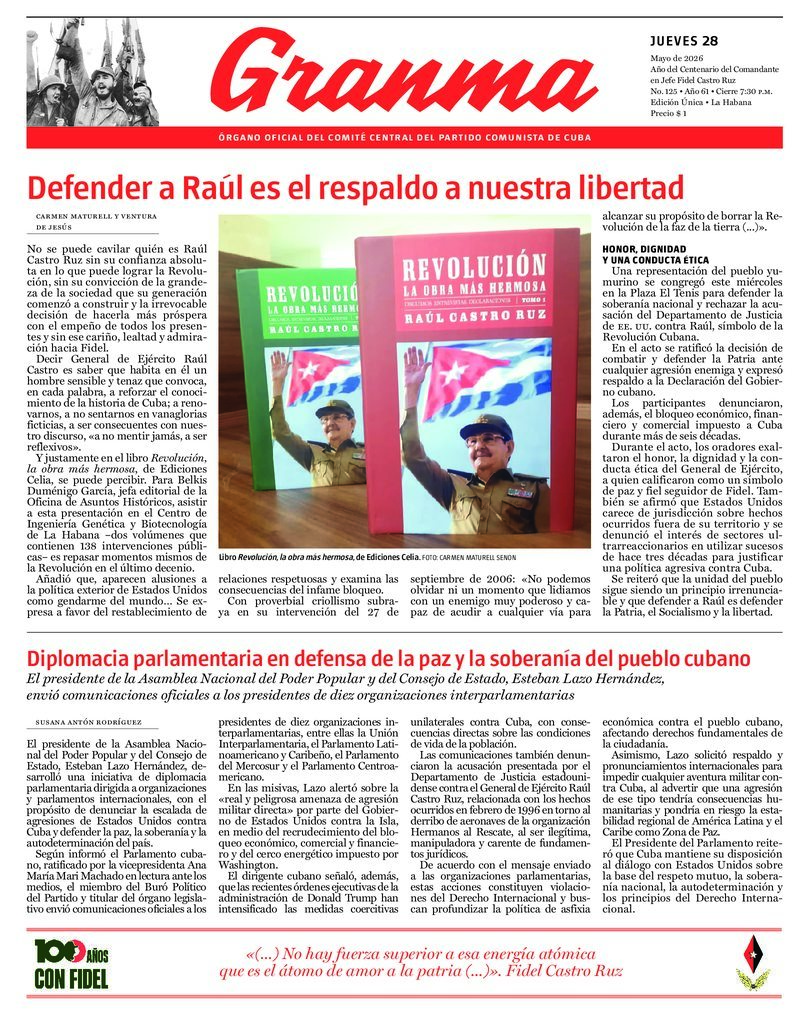 Prensa cubana destaca temas clave en ediciones del 28 de mayo de 2026