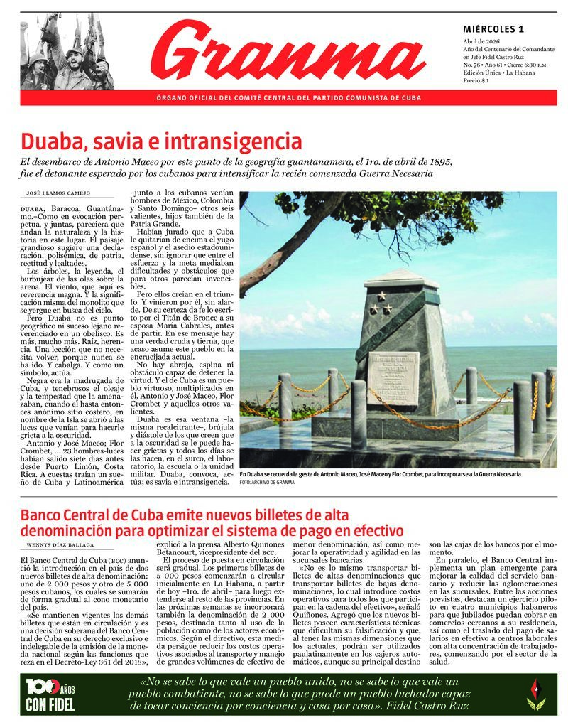 Prensa cubana destaca temas clave en ediciones del 1 de abril de 2026