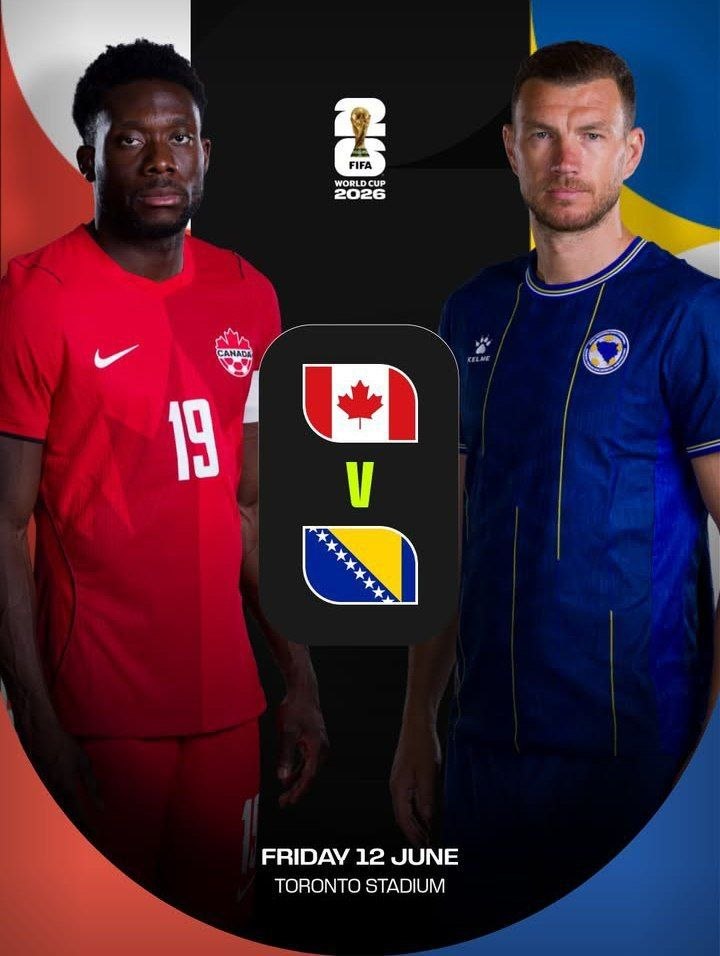 Canadá y Bosnia empatan 1-1 en su debut en el Mundial 2026