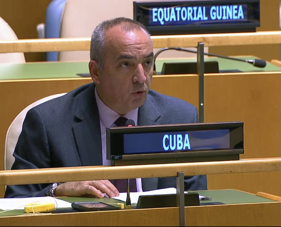 Cuba responde a críticas de Israel en la ONU sobre el bloqueo estadounidense