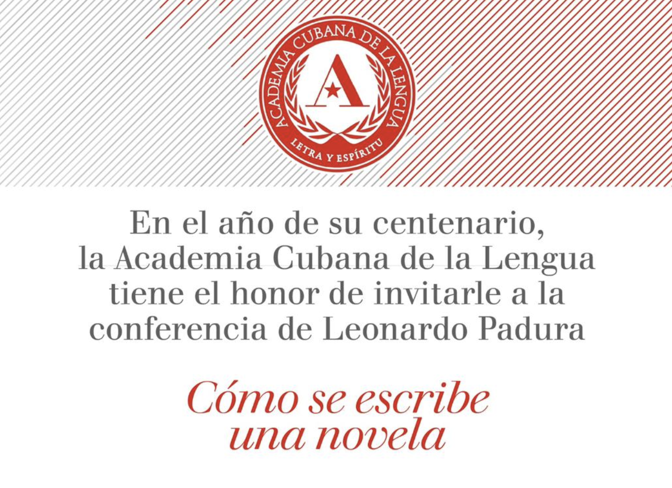 Leonardo Padura imparte conferencia