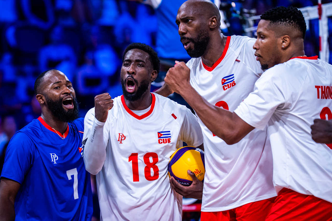 Cuba vence a Bélgica en la Liga de Naciones de Voleibol y se acerca a la permanencia