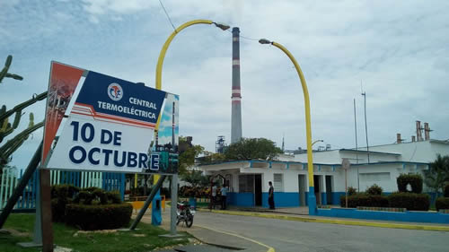 Termoeléctrica 10 de Octubre en mantenimiento