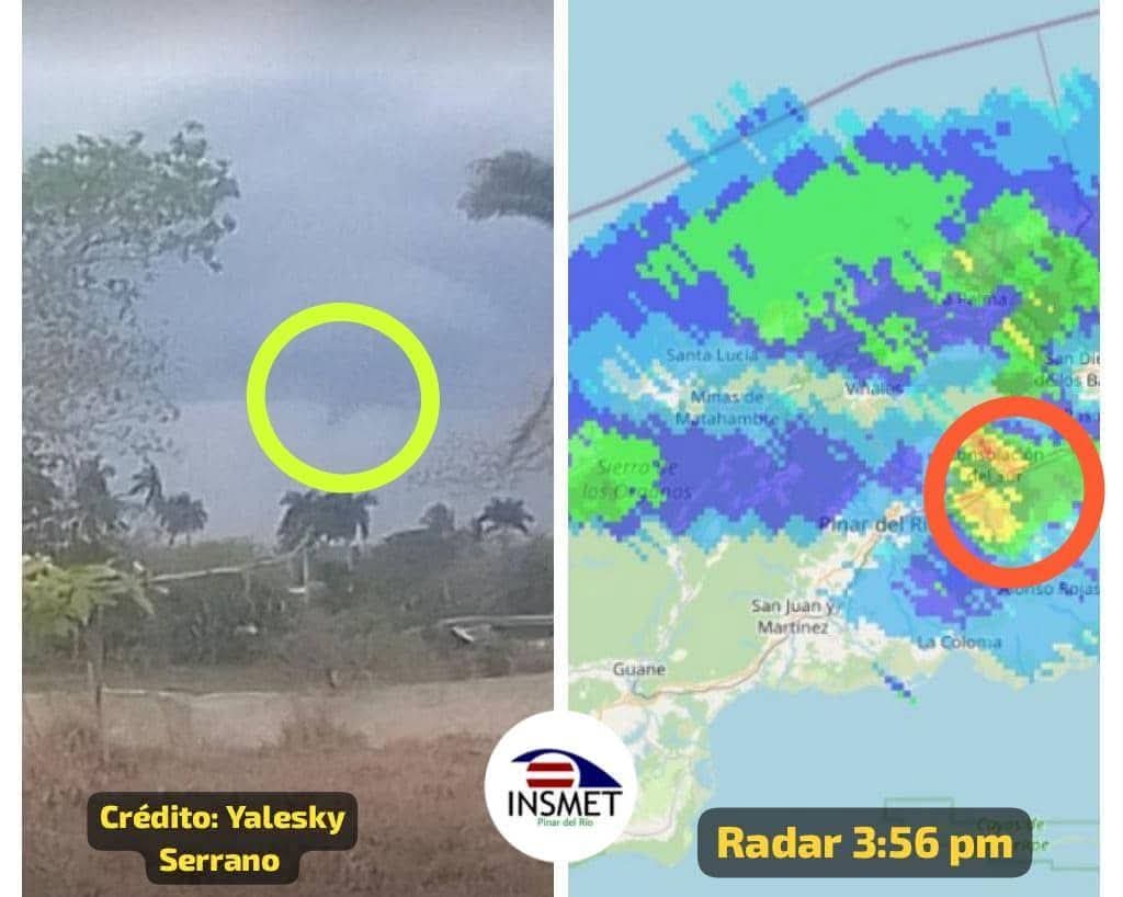 Tromba en Consolación del Sur