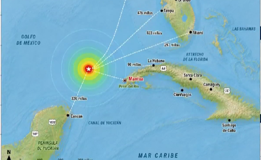 Sismo de magnitud 6.2 en el Golfo de México sorprende a expertos por su ubicación inusual