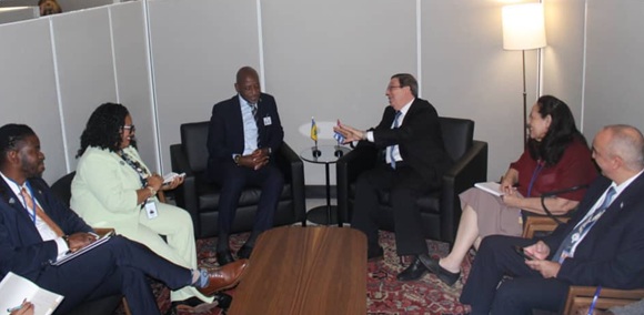 Canciller cubano mantiene reuniones clave en la ONU durante Asamblea General