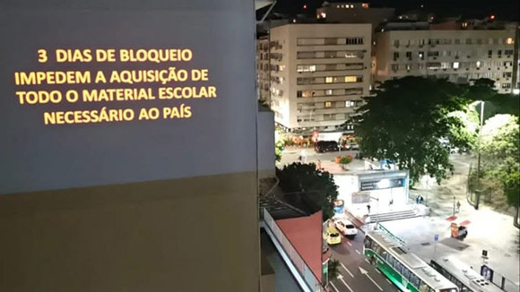 Manifestación en Río de Janeiro expresa solidaridad con Cuba