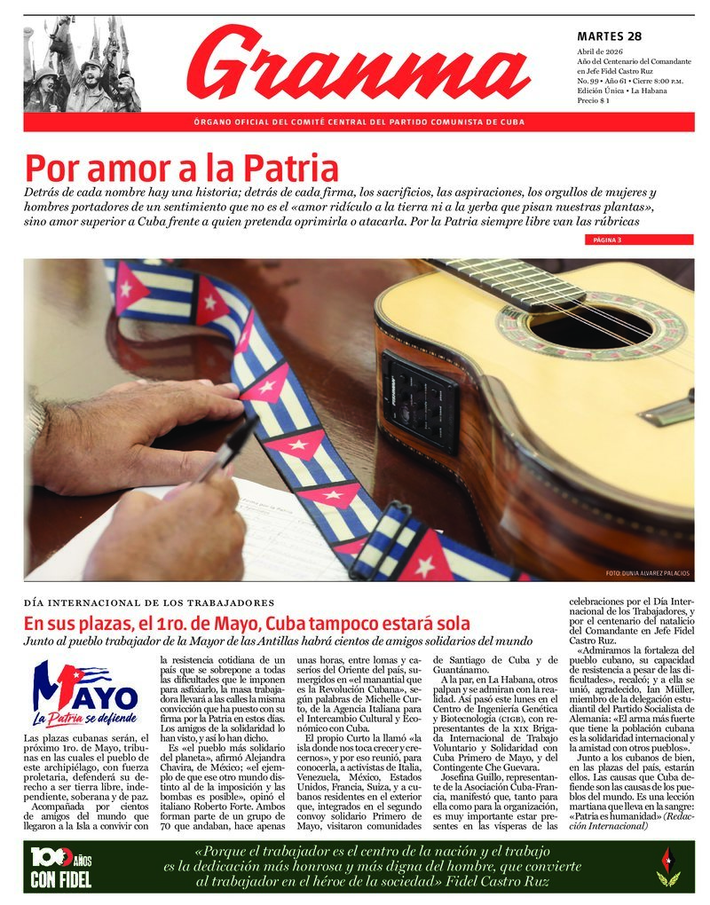 Prensa cubana destaca temas clave en ediciones del 28 de abril de 2026