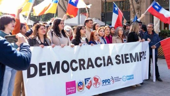 Protestas en Chile rechazan el Foro de Madrid y su agenda ultraconservadora