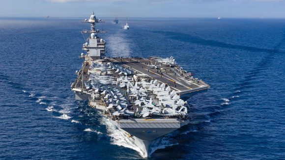 Incendio en portaviones USS Gerald R. Ford