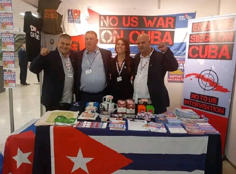 Sindicatos británicos respaldan a Cuba en su demanda contra el bloqueo estadounidense