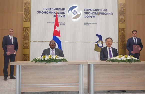 Cuba y la Unión Económica Euroasiática firman plan de acción 2026-2030