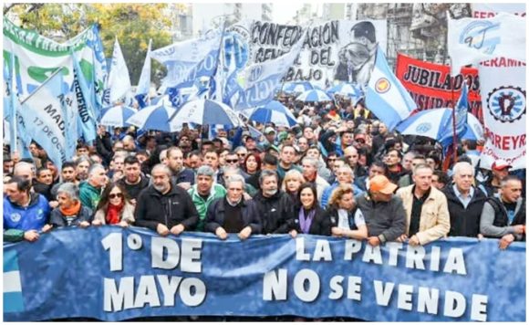 Argentina: Protestas laborales y élite económica en el 1 de Mayo