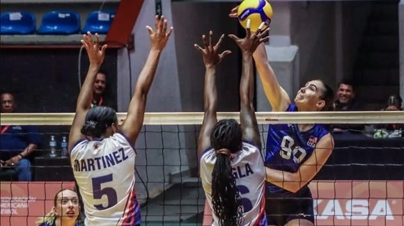 Cuba debuta con derrota 3-0 ante Estados Unidos en la Copa Panamericana de Voleibol