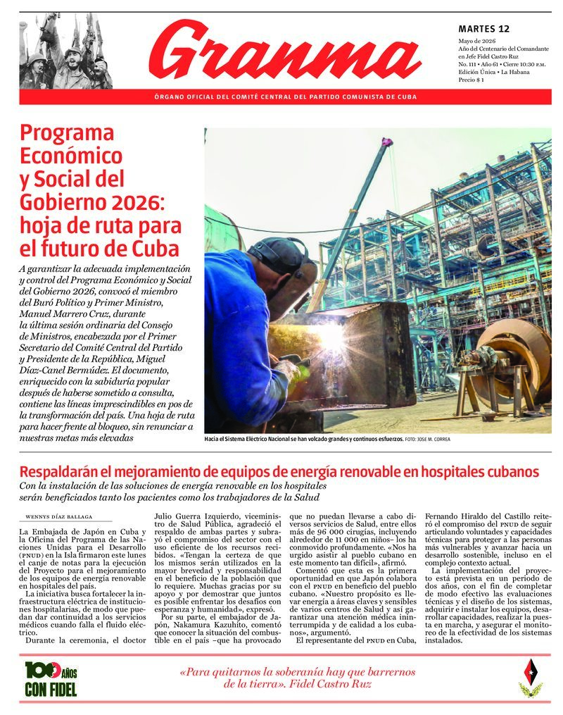 Prensa cubana destaca temas clave en ediciones del 12 de mayo de 2026