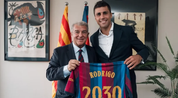 FC Barcelona presenta oficialmente a Rodri como nuevo fichaje