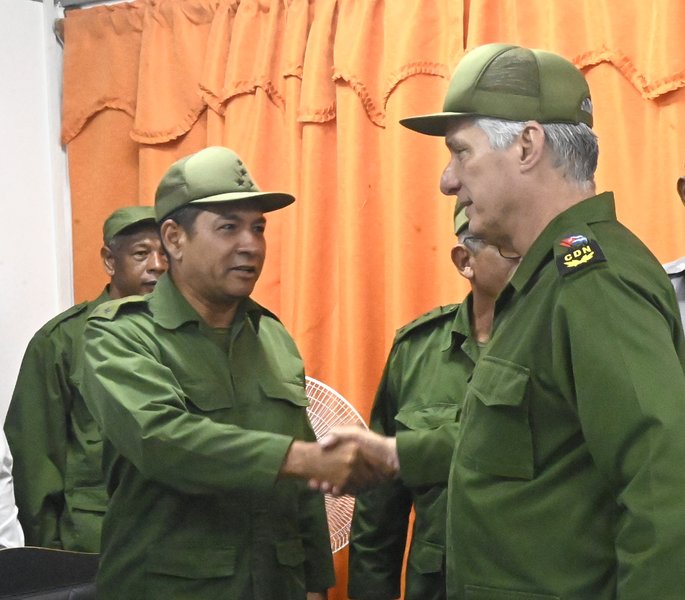 Díaz-Canel visita Zona de Defensa en Guanabacoa