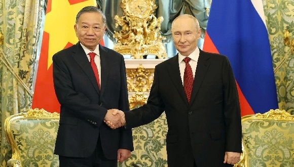 Putin recibe al presidente vietnamita To Lam en visita de Estado a Rusia